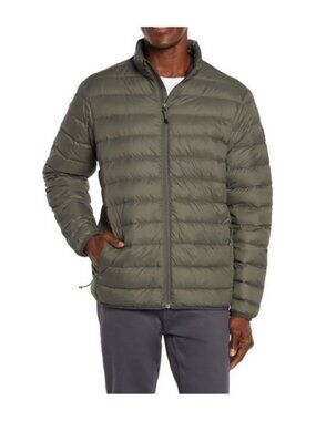 Eddie Bauer 650 Fill Down Jacket Men’s Medium Dusky Green Packable Small Logo